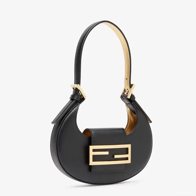 Cheap In Cookie Fendi Hobo Leather Calf Mini Black Bag 0506